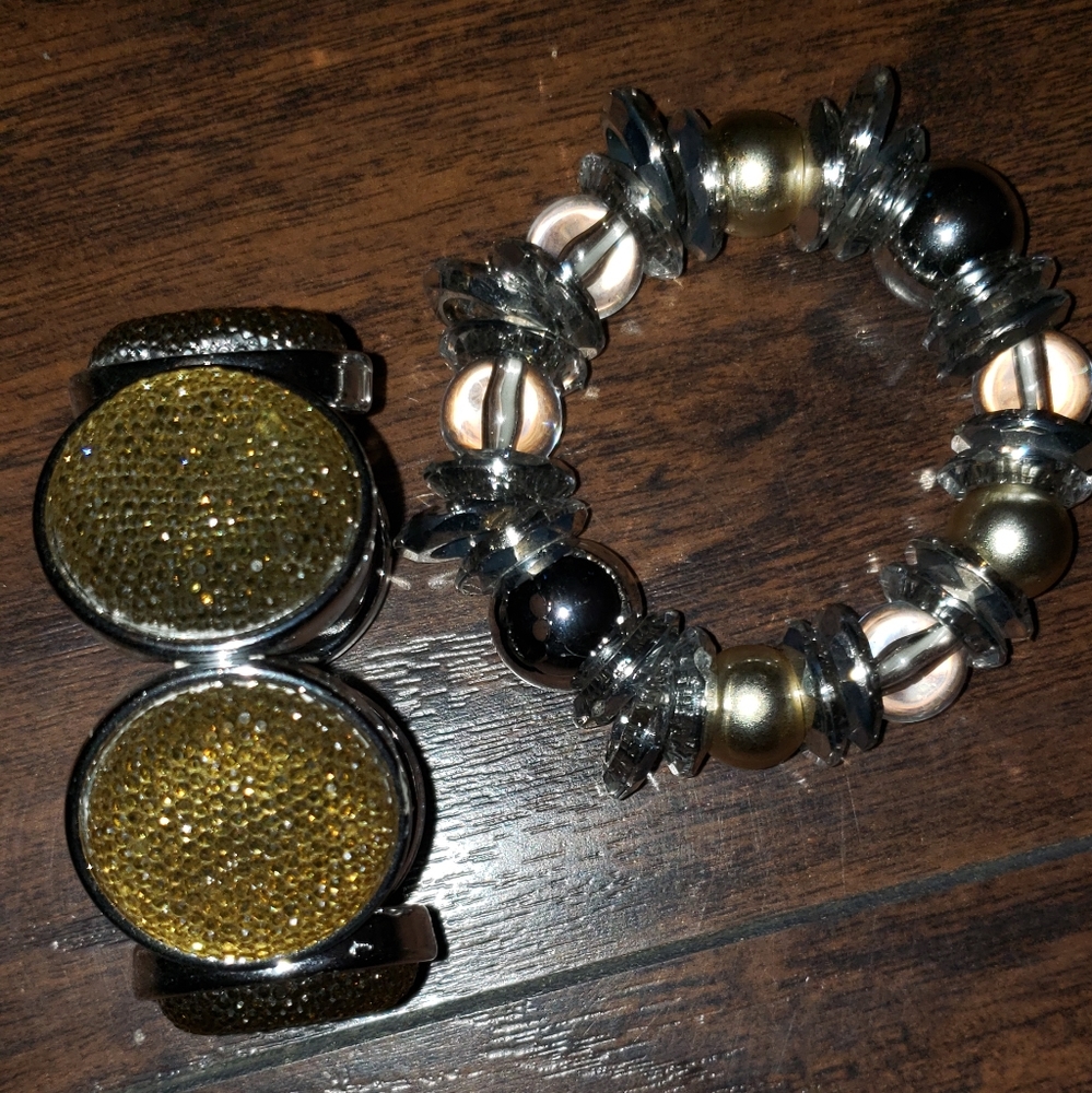 Two fashion stretch bracelets one size